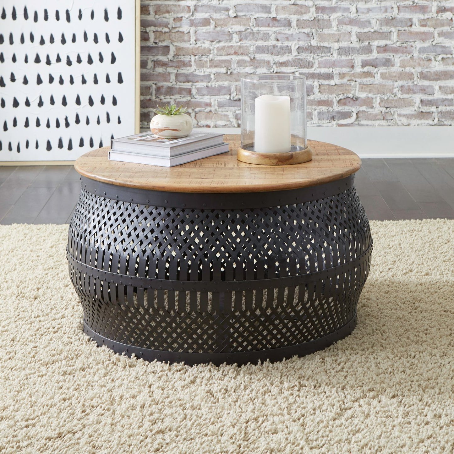 Shadow View - Accent Cocktail Table - Black