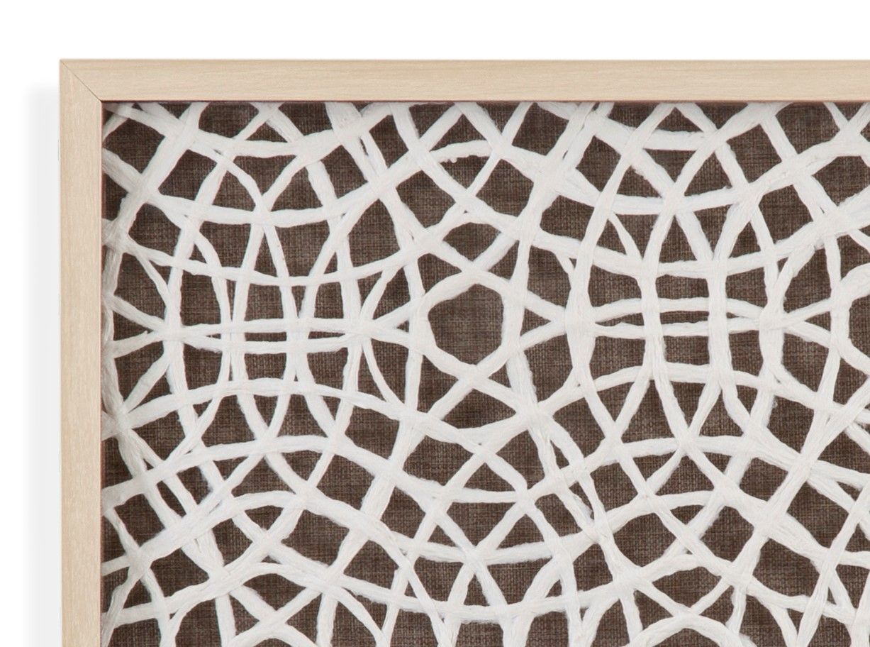 Lined Wall Art - Brown