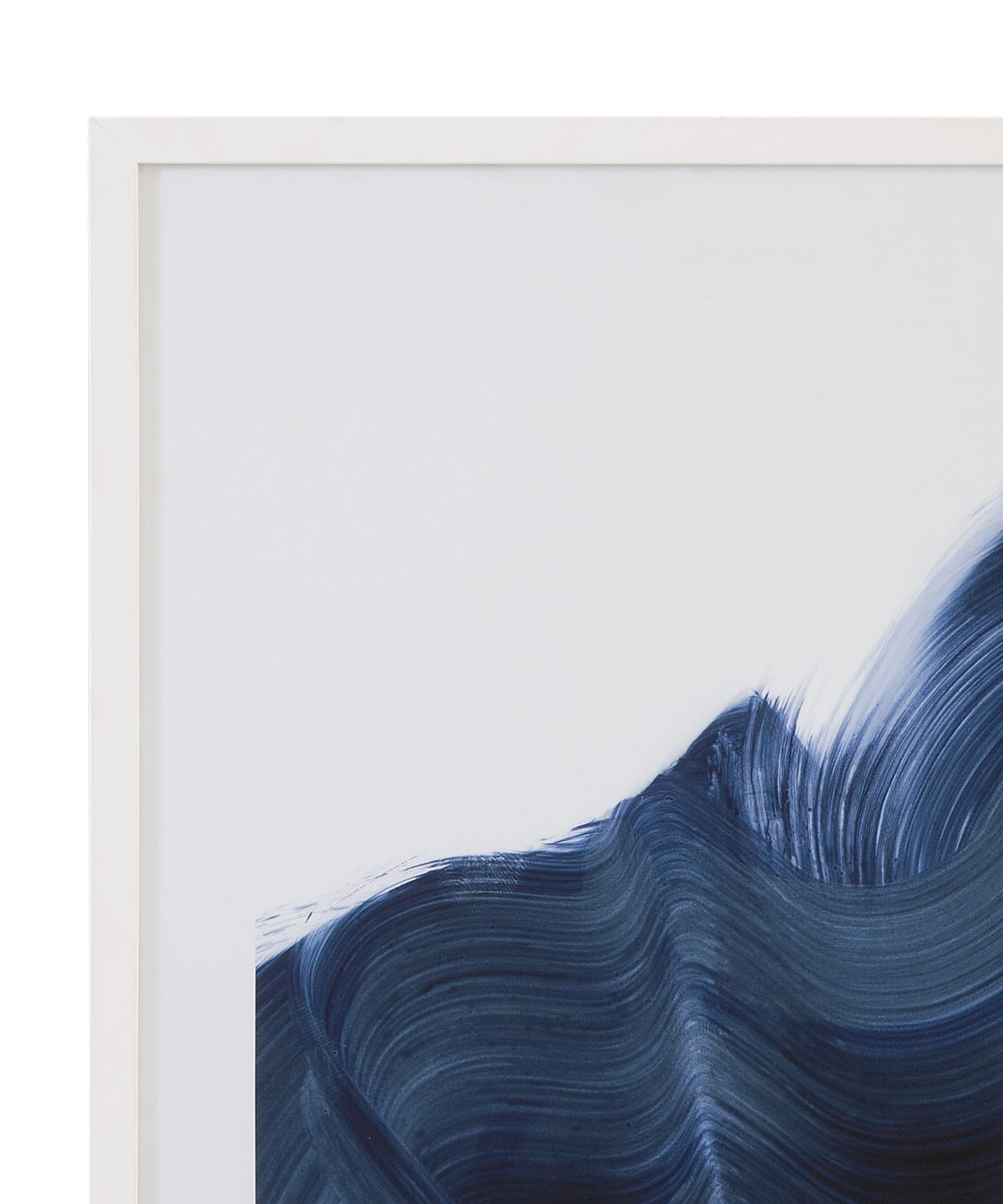 Passing Waves III Framed Print - Blue