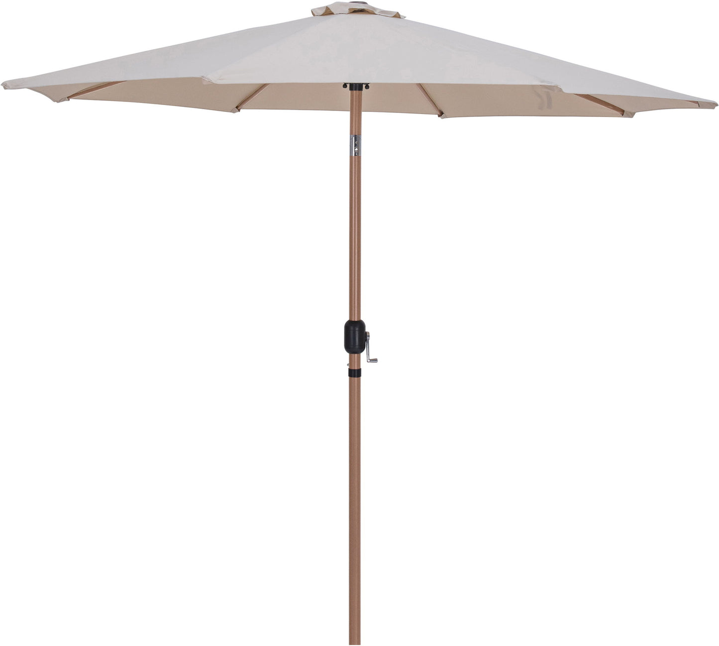 Amalfi - Aluminum Patio Umbrella - Light Brown Base / Light Brown Pole