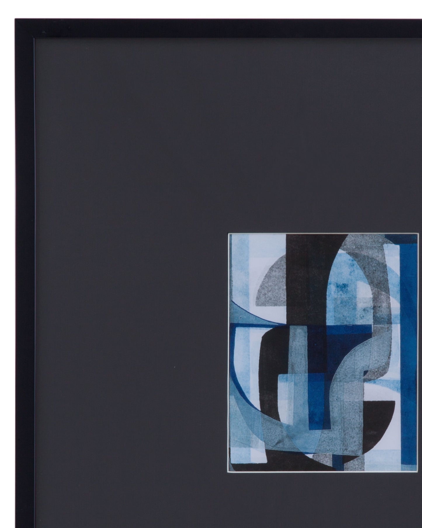 Leo Framed Print (Set of 2) - Black / Blue