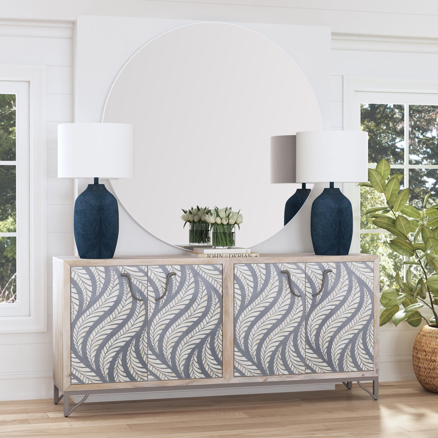 Miranda - Table Lamp - Matte Blue