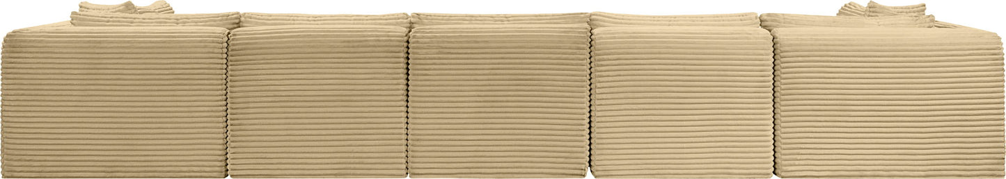 Shaggy - 7 Piece Modular U-Shaped Armless Sectional