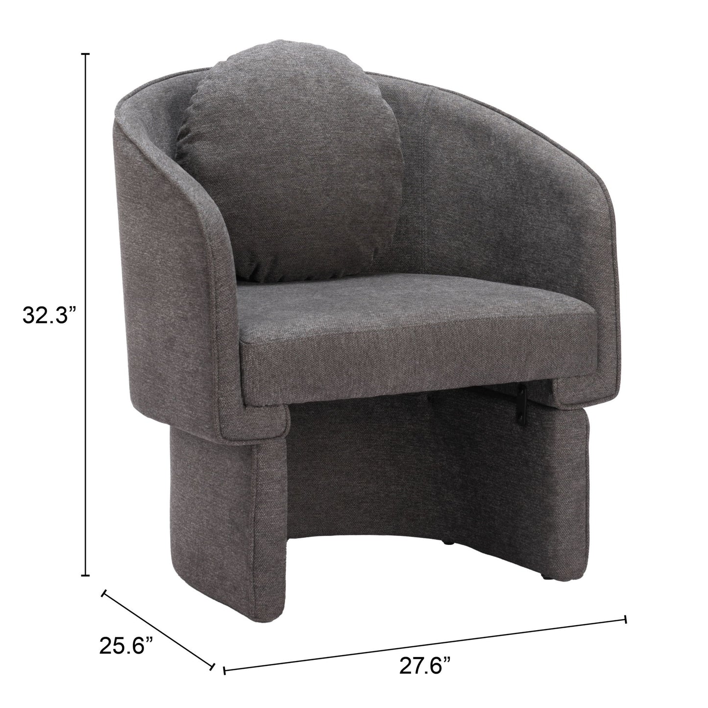 Olya - Accent Chair - Truffle Gray