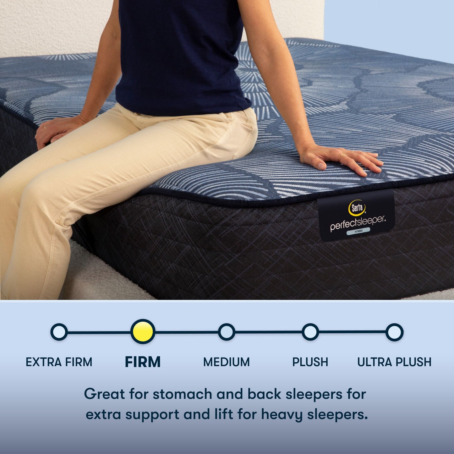 Perfect Sleeper - 12" Dazzling Night Hybrid Firm Mattress