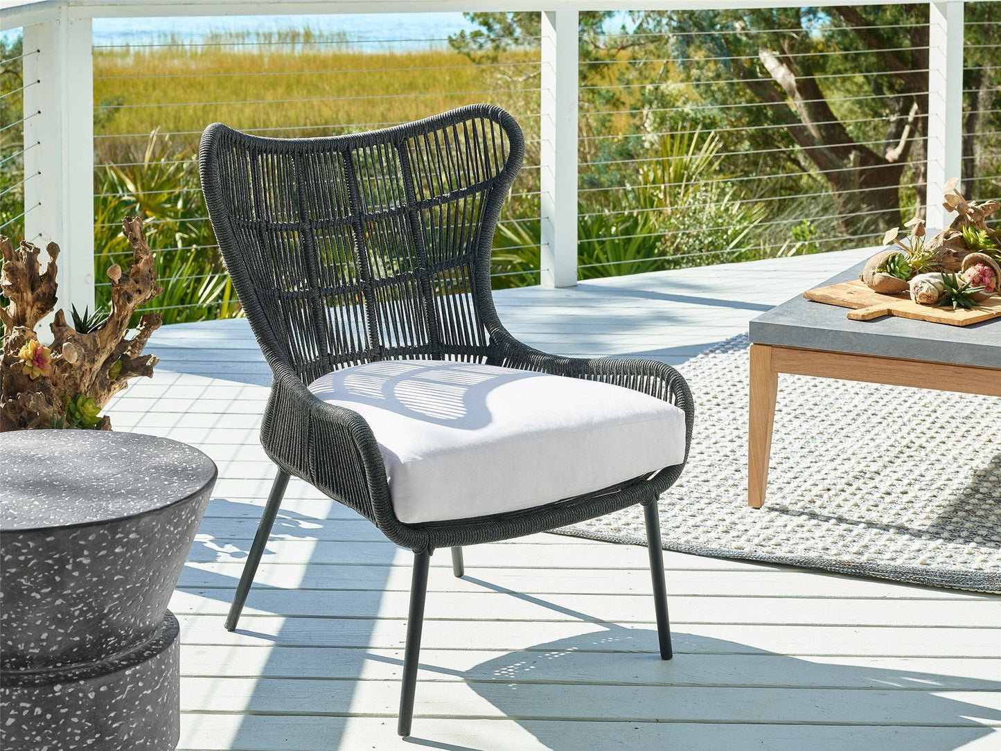 Coastal Living Outdoor / Hatteras - Chair - Black