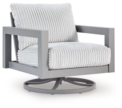 Hurley Park - Swivel Chair With Cushion - Gray