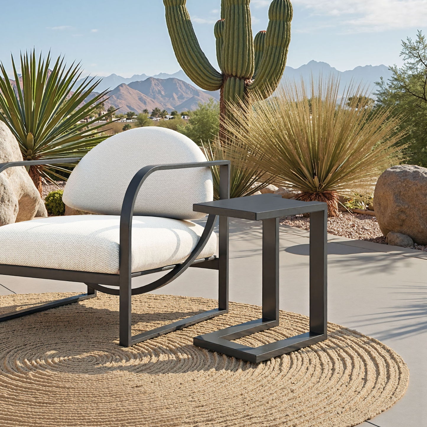 Tudi - Outdoor Side Table - Black