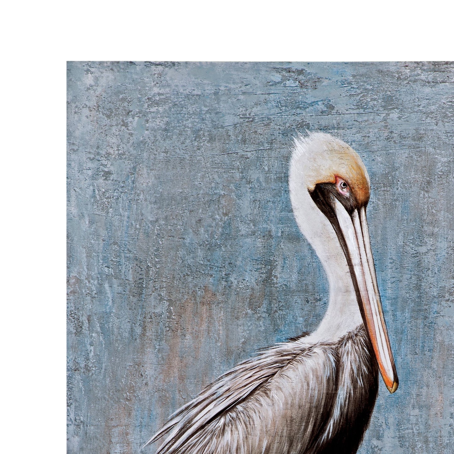 Pelican Canvas Art - Blue