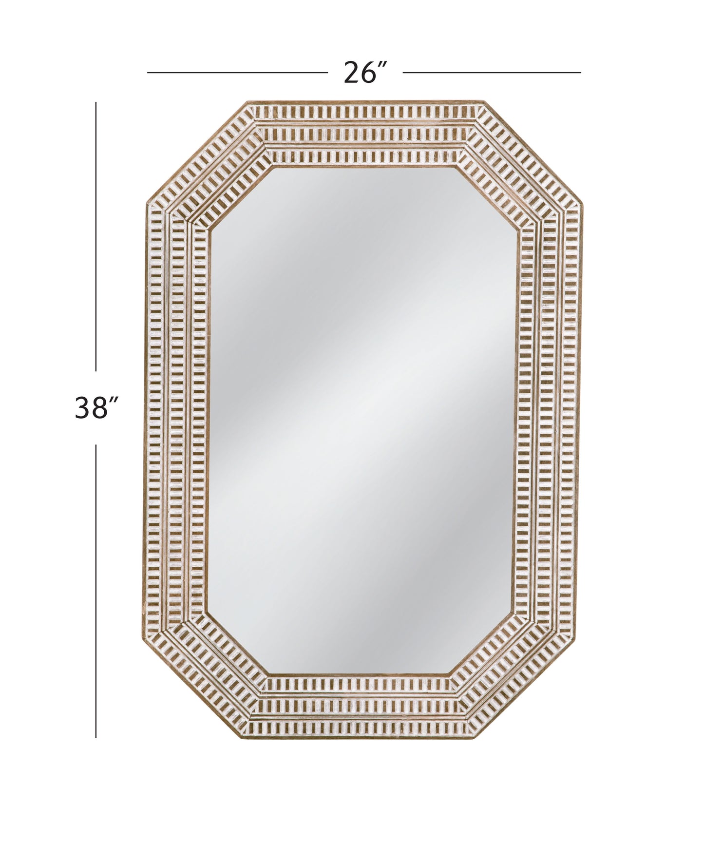 Michael - Wall Mirror - White Washed