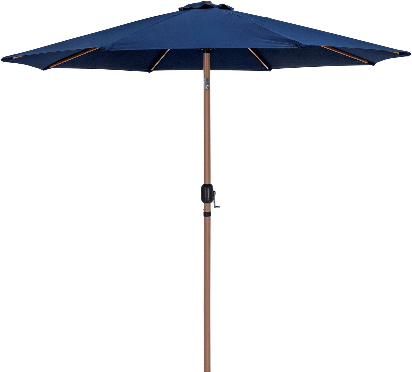 Fiji - Aluminum Patio Umbrella With Round Teak Base