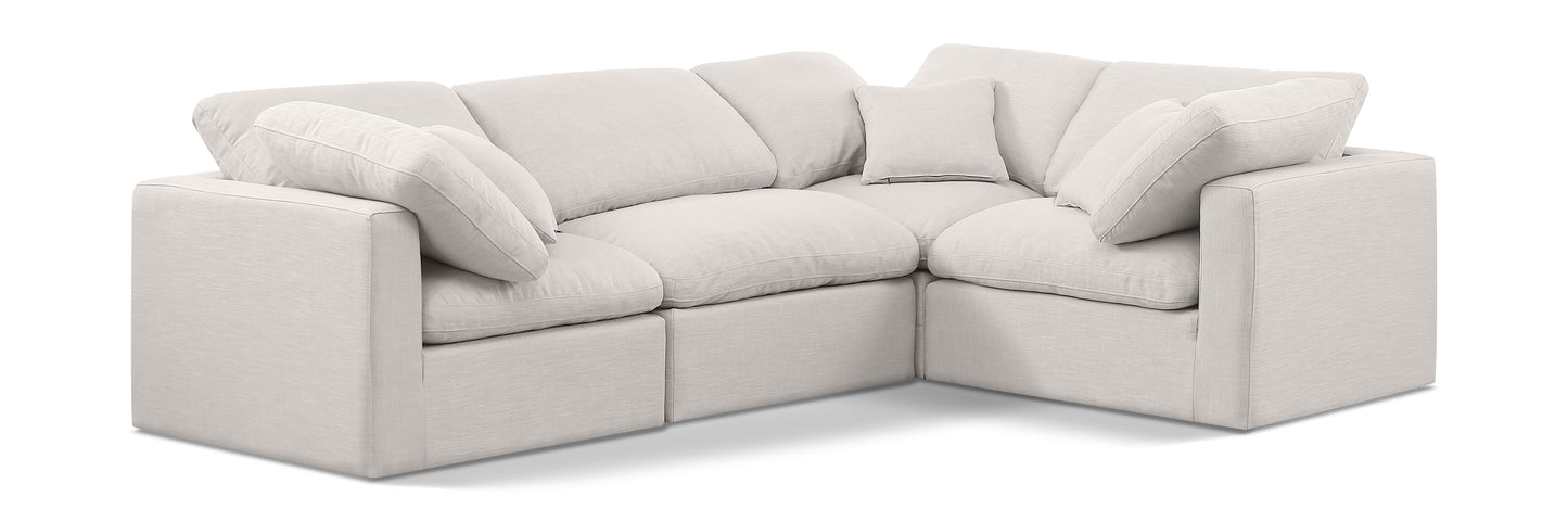 Indulge - Linen 4 Piece Modular Corner Sectional