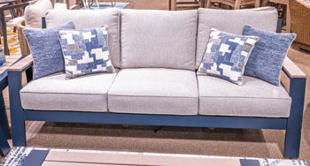 East Beach - Sofa With Cushion - Blue