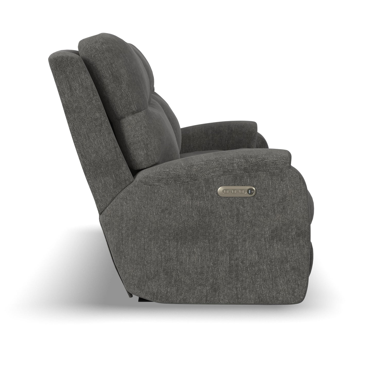 Penn - Fabric Power Reclining Sofa With Power Headrests & Lumbar