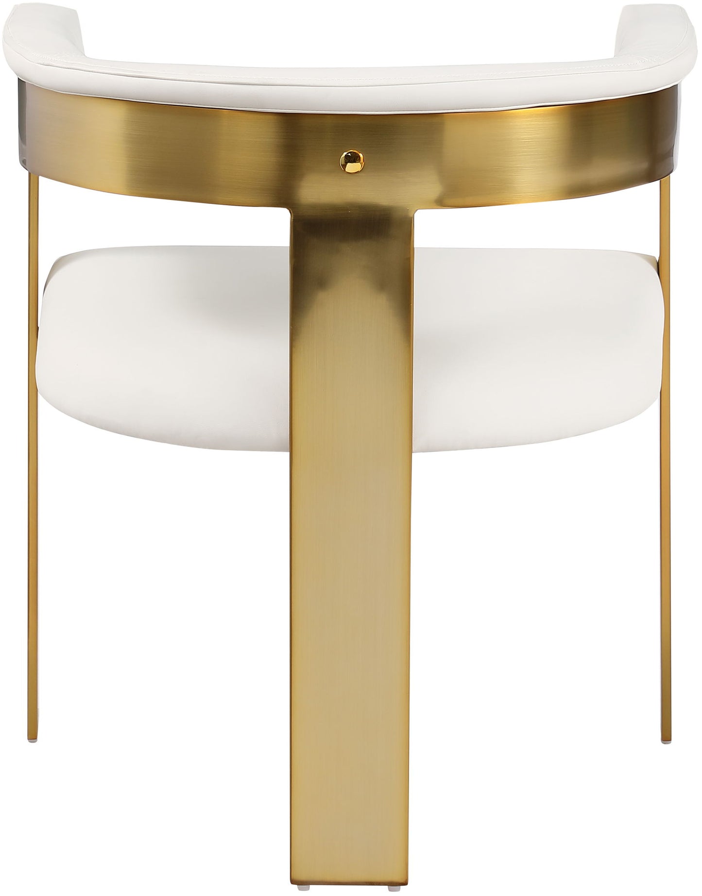 Romeo - Faux Leather Dining Chair With Gold Base (Set of 2)