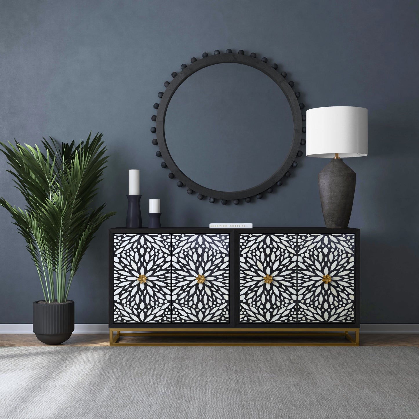 Cameron - Server - Ebonized Mango