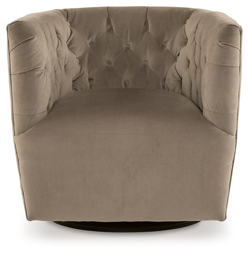 Hayesler - Swivel Accent Chair - Cocoa