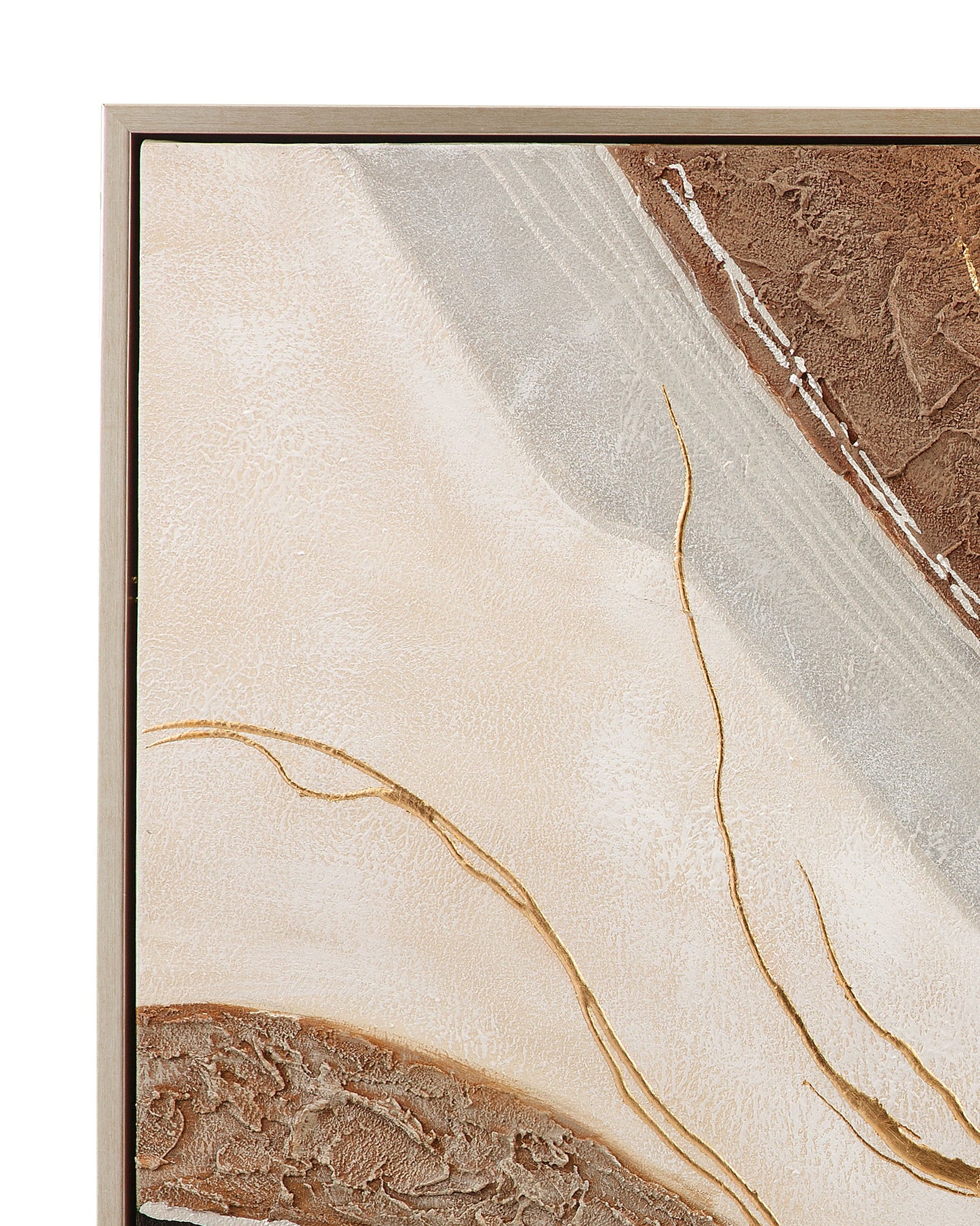 Portraits Framed Canvas - Light Brown / Beige