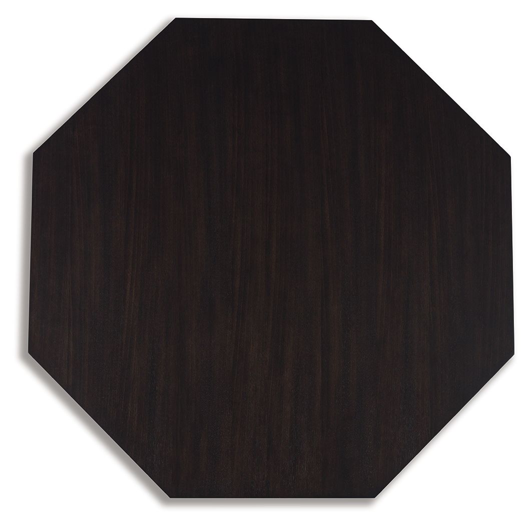 Chasinfield - Octagon Coffee Table - Dark Brown