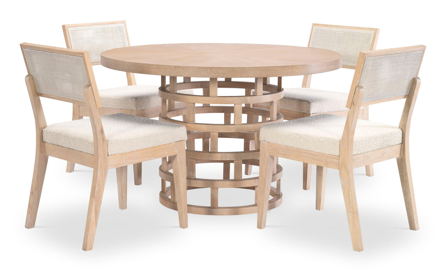 Biscayne - Round Pedestal Table - Beige