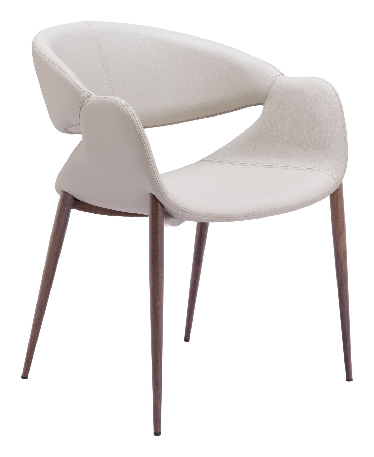 Limay - Dining Chair (Set of 2) - Beige / Walnut