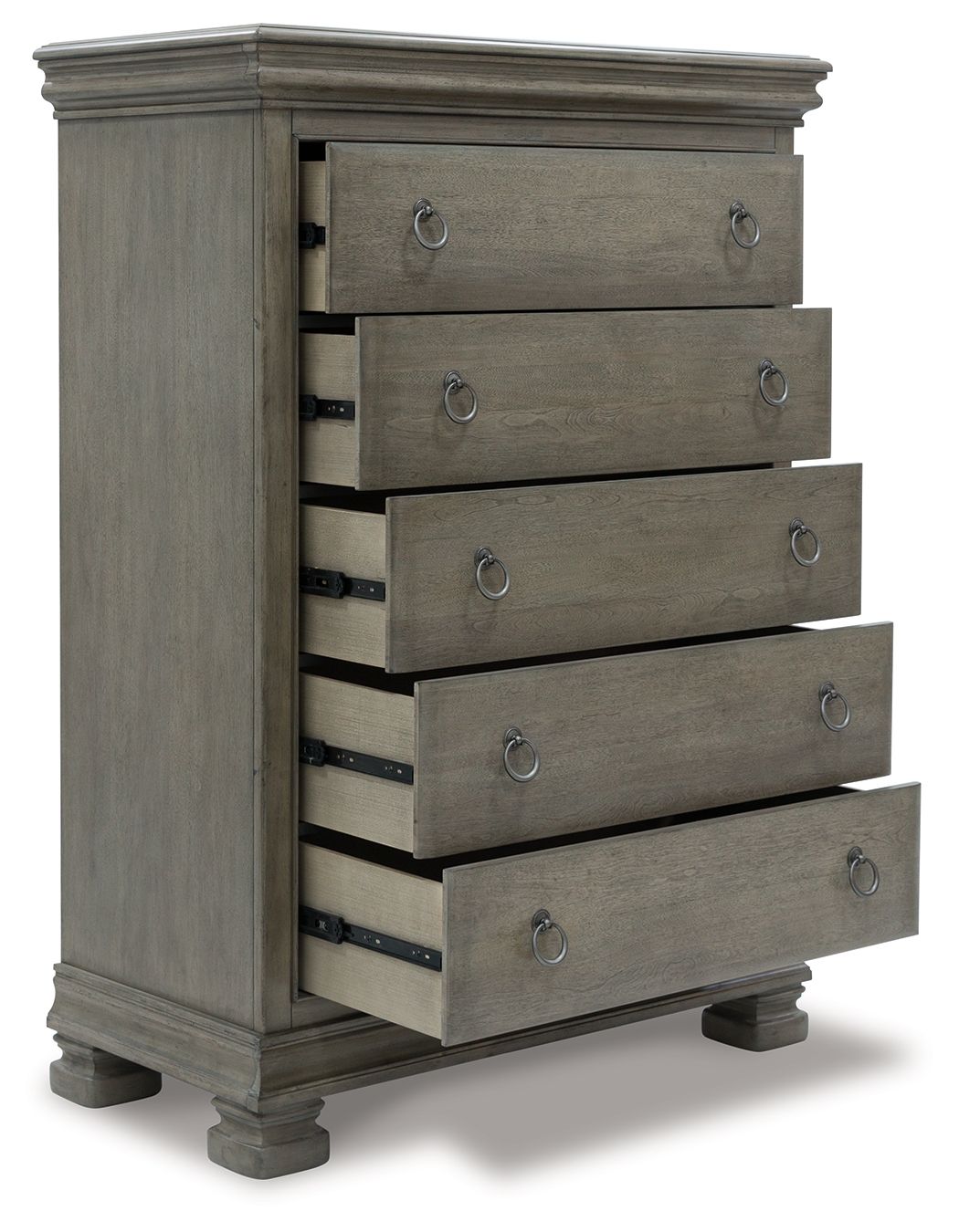 Lexorne - Five Drawer Chest - Gray
