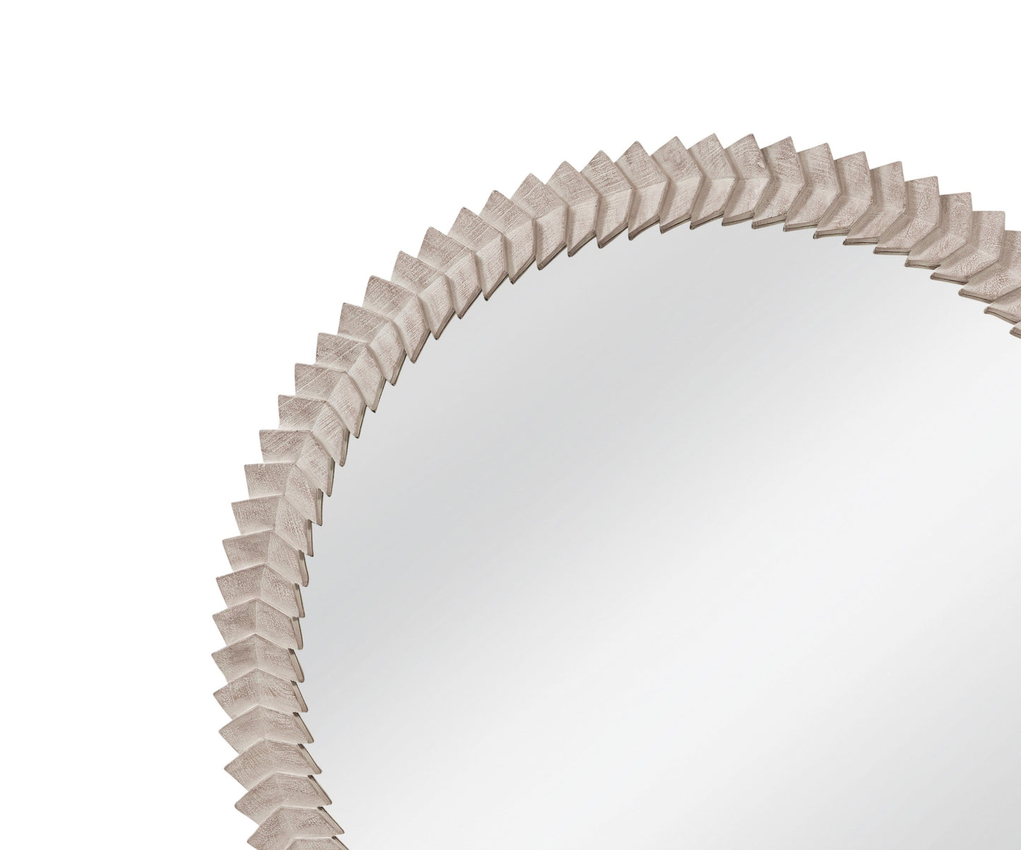 Claire - Wall Mirror - White Wash