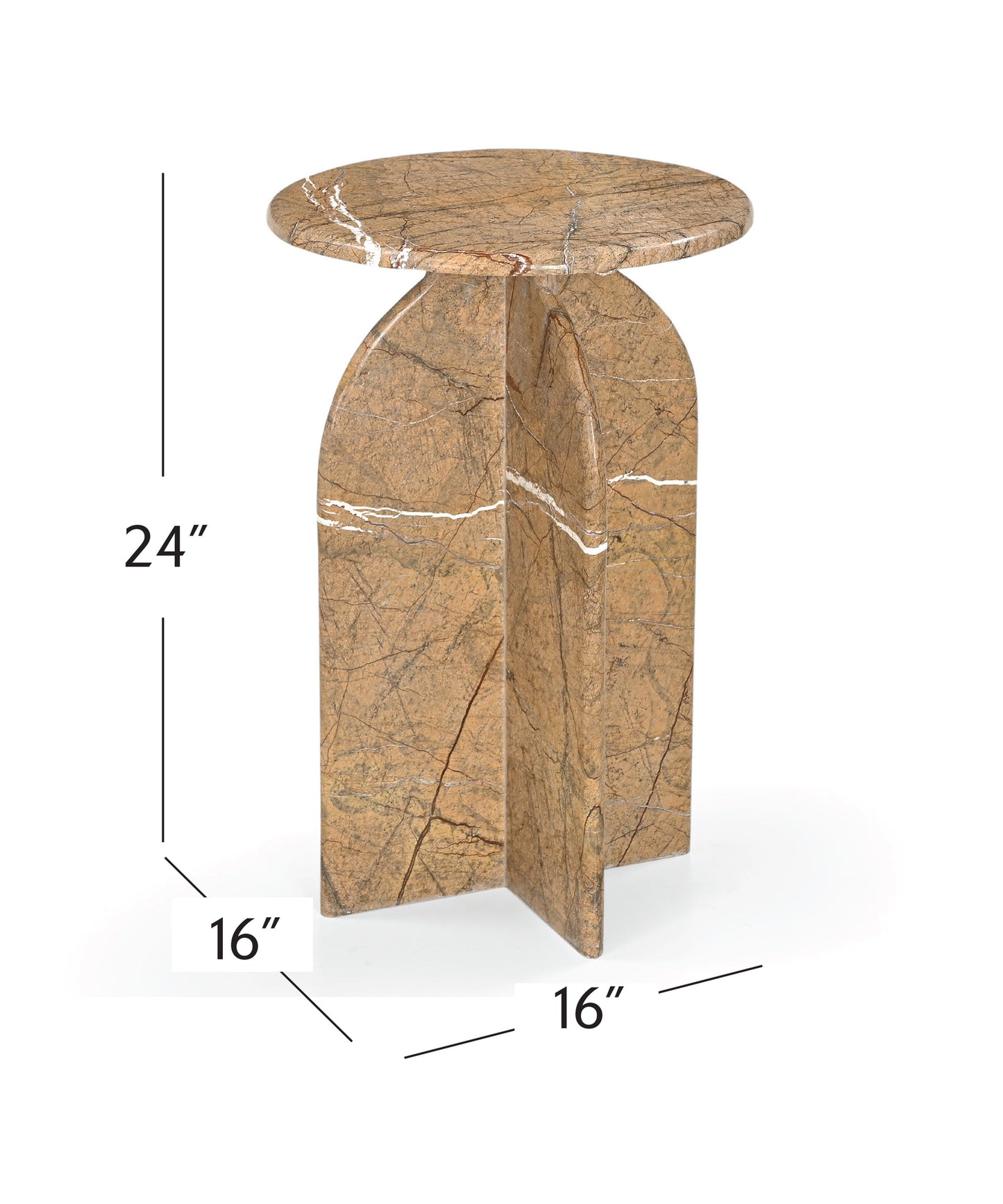 Abbey - Accent Table - Amber