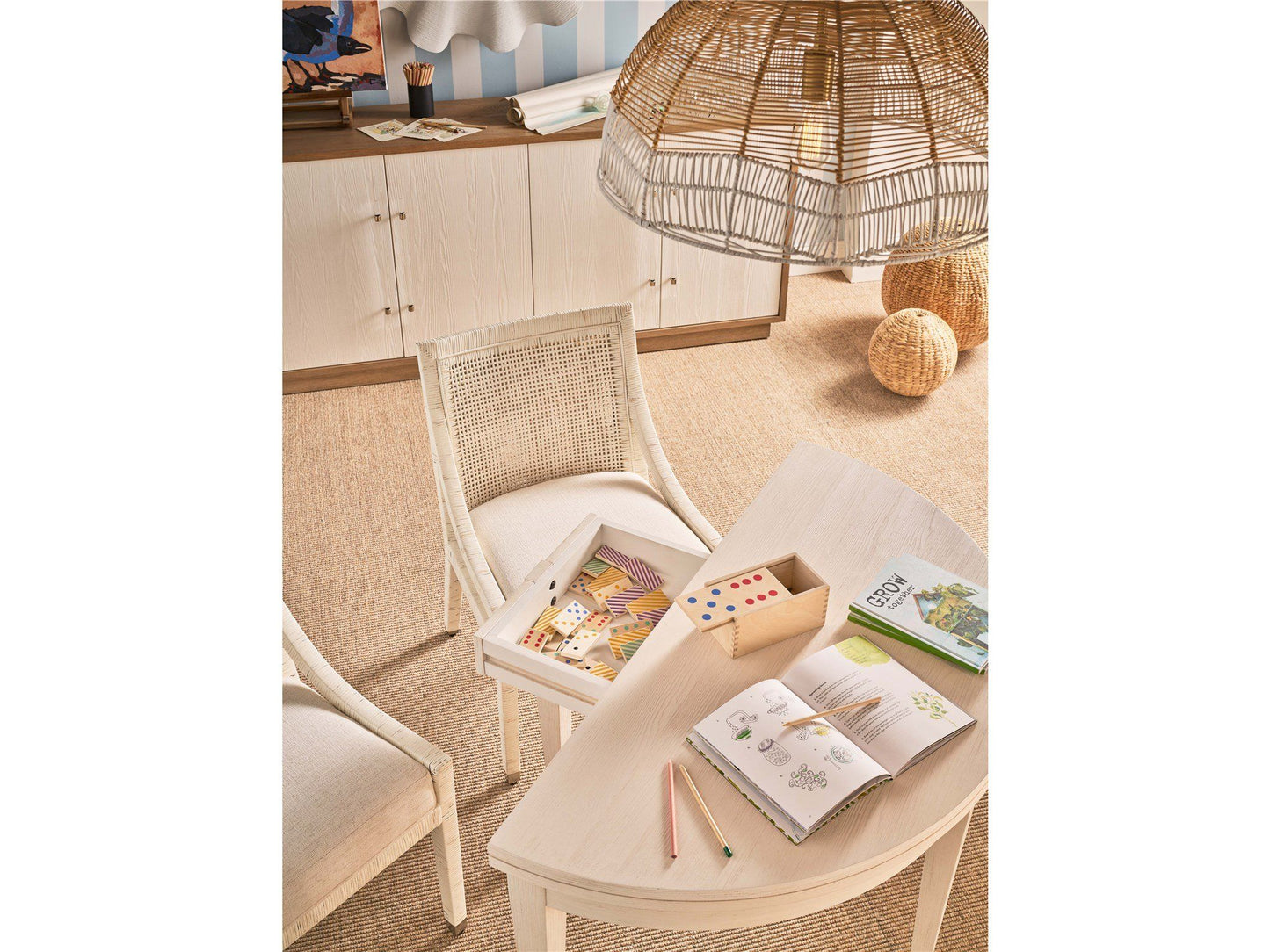 Weekender Coastal Living Home / Watercolor - Dining Table - Pearl Silver