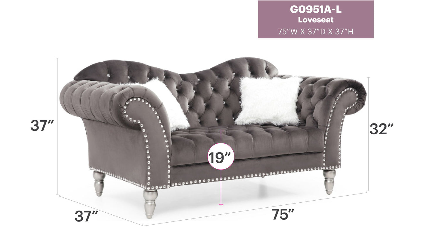 Glory Furniture - Wilshire - Loveseat