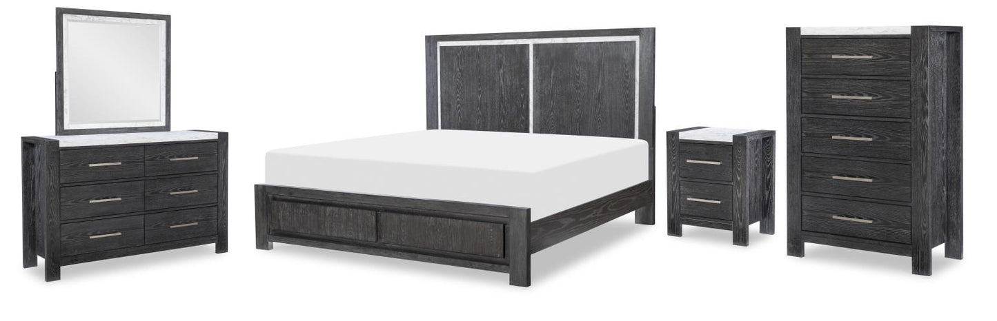 Horizons - Complete Panel Bed - Espresso