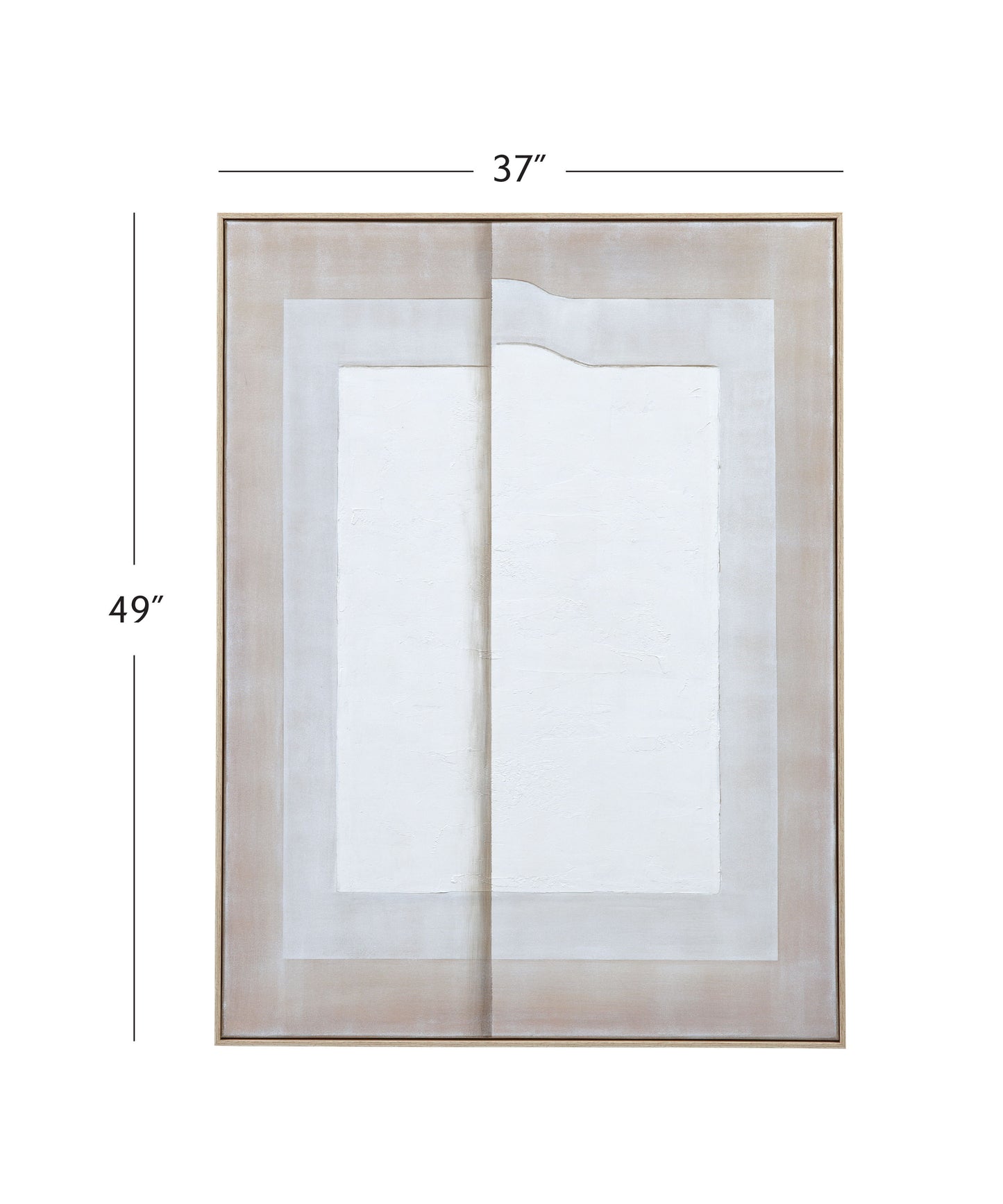 Fold II Canvas Art - Natural