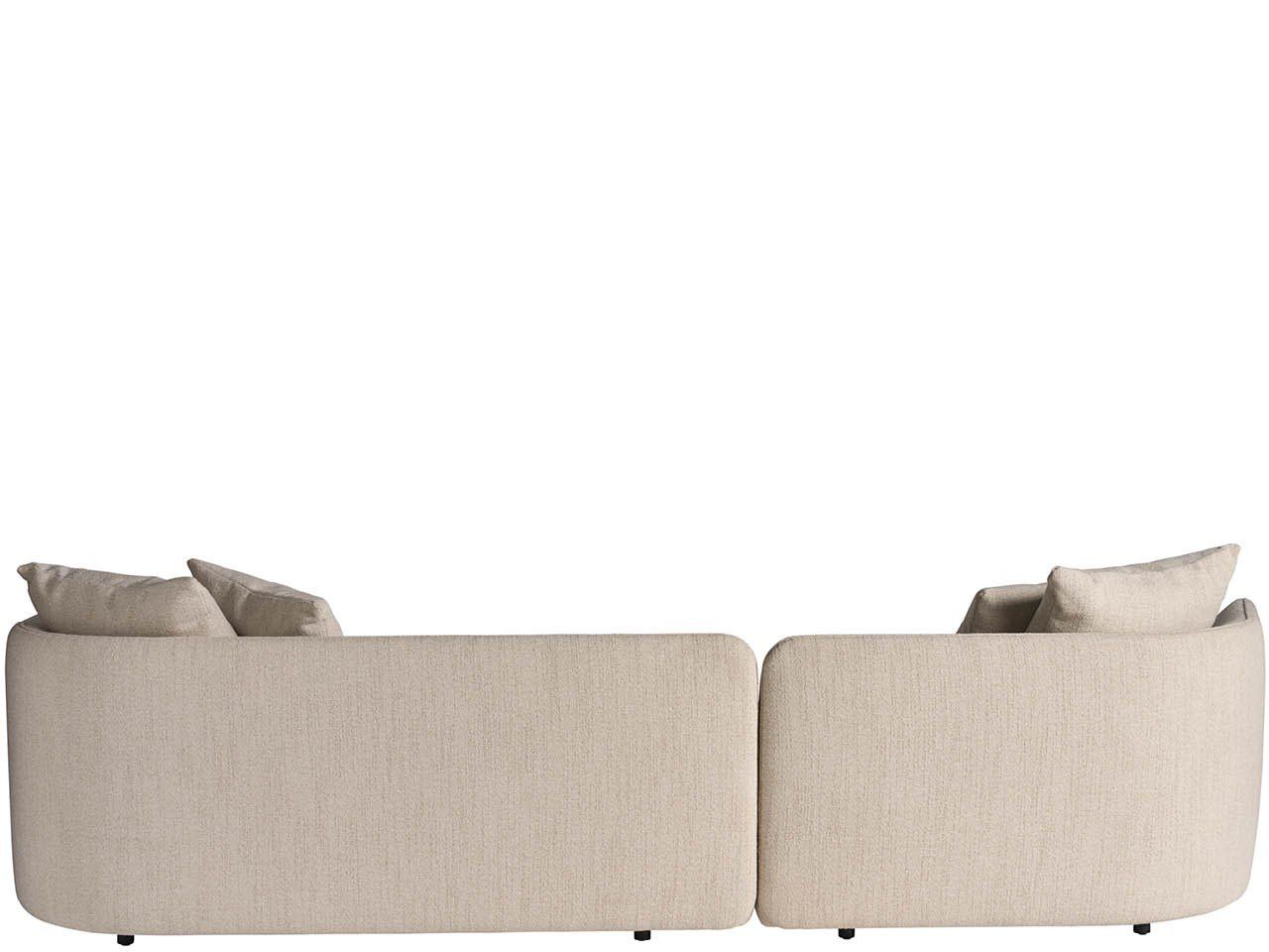 Danica - 2 Piece Sectional (Left Short Chaise, Right Long Chaise) - Beige / Gray