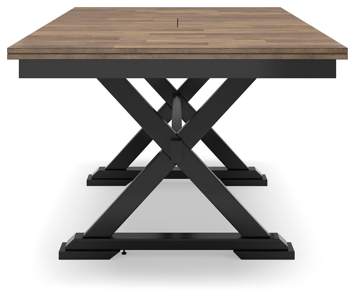Wildenauer - Rectangular Dining Extension Table - Brown / Black