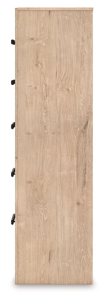 Sanginlane - Five Drawer Chest - Tan