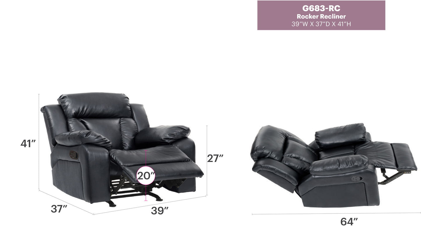 Glory Furniture - Daria - Rocker Recliner