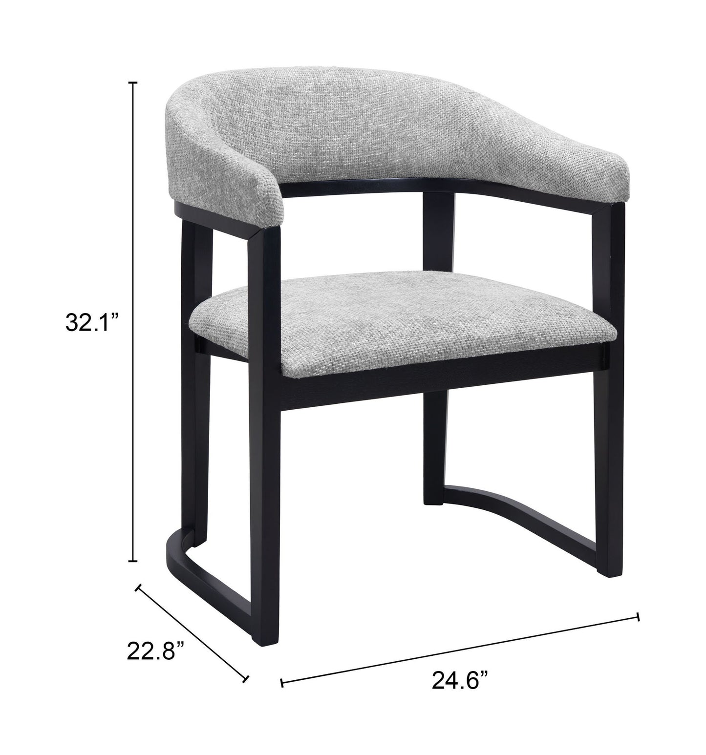 Anasa - Dining Chair - Gray