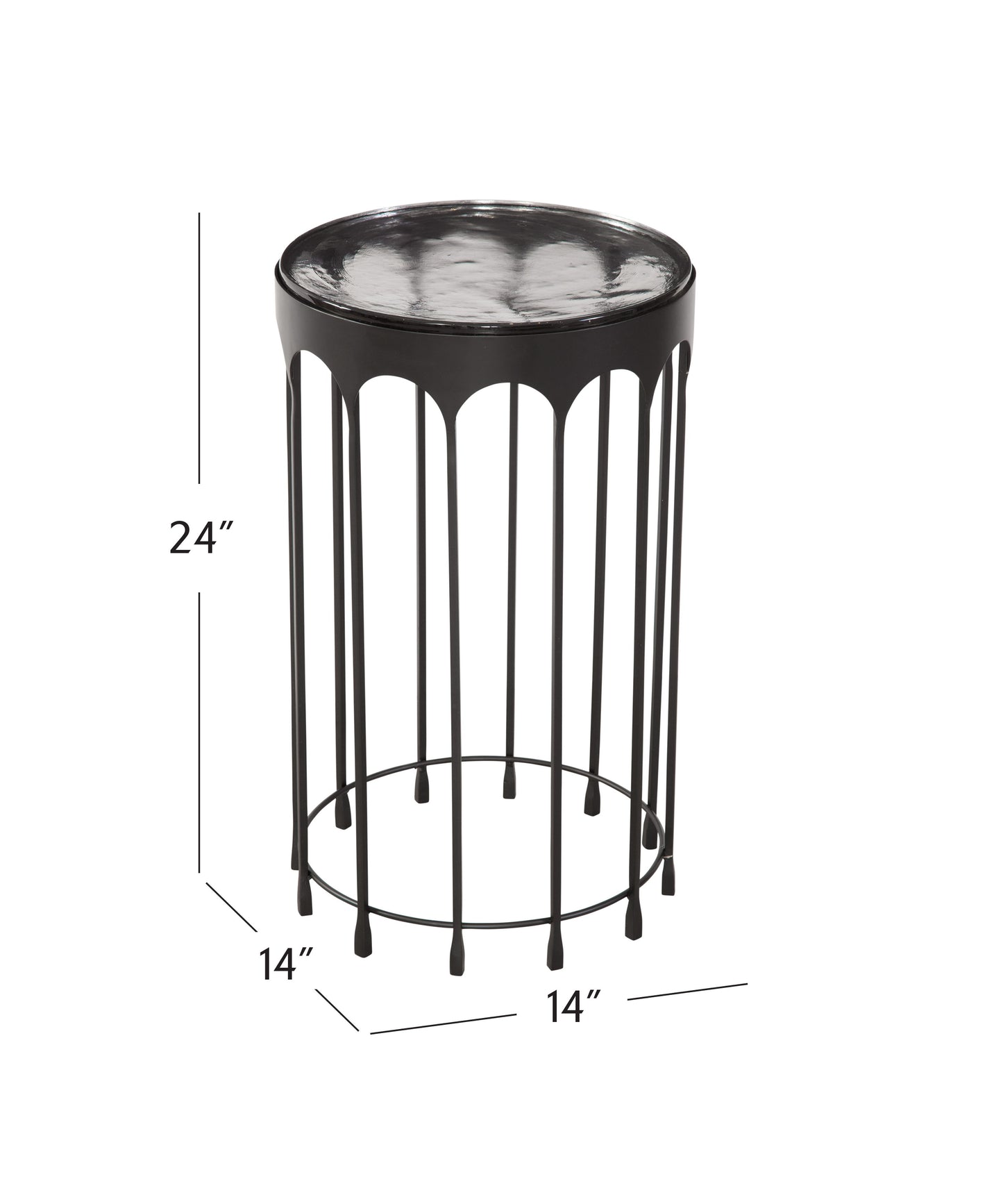 Hartley - Accent Table - Matte Black