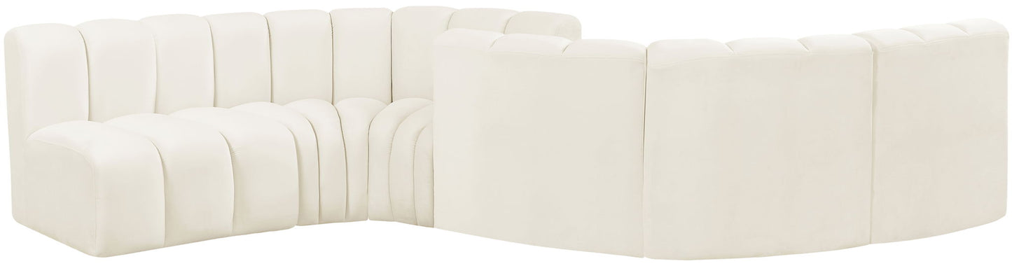 Arc - Velvet 6 Piece Modular Sofa