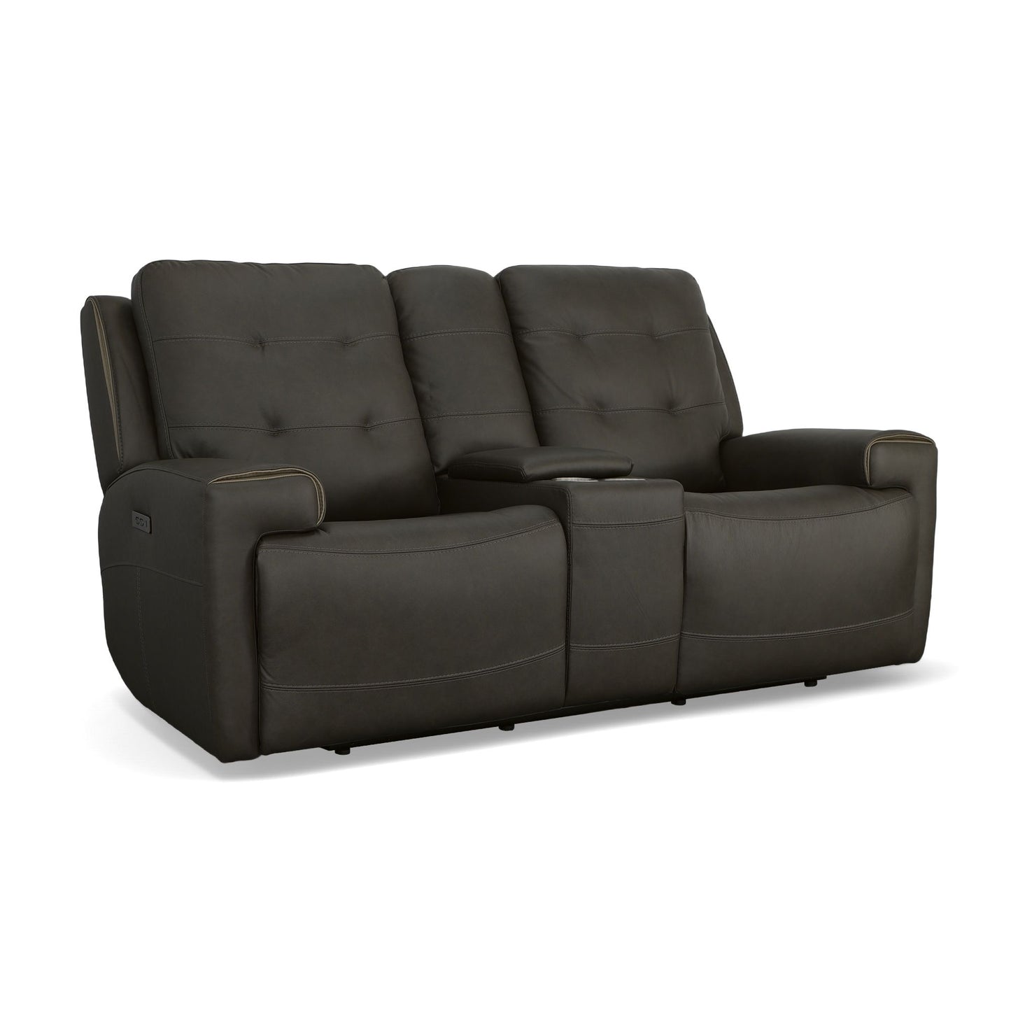 Iris - Power Reclining Loveseat With Console & Power Headrests