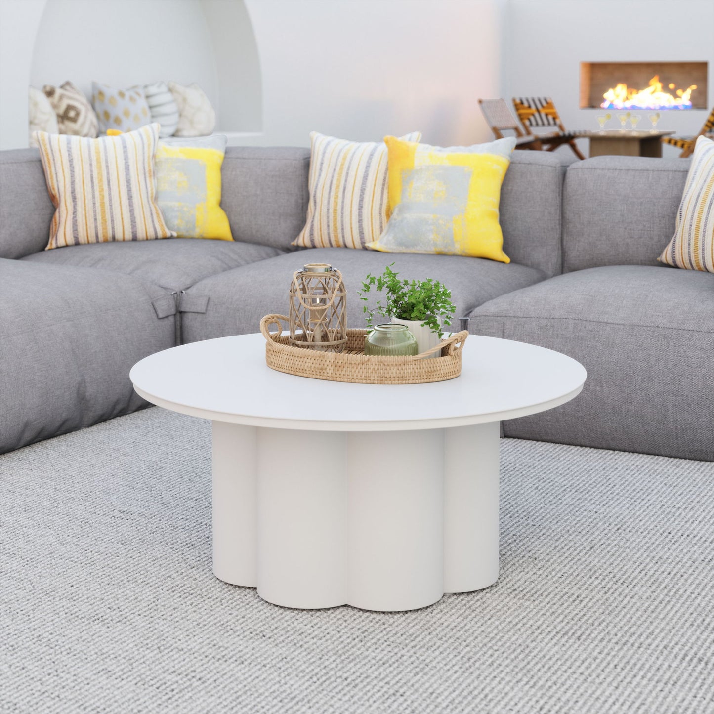 Palmier - Outdoor Coffee Table - White