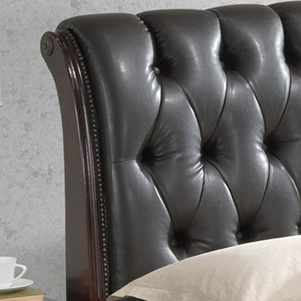 Glory Furniture - LaVita - Faux Leather Upholstered Storage Bed