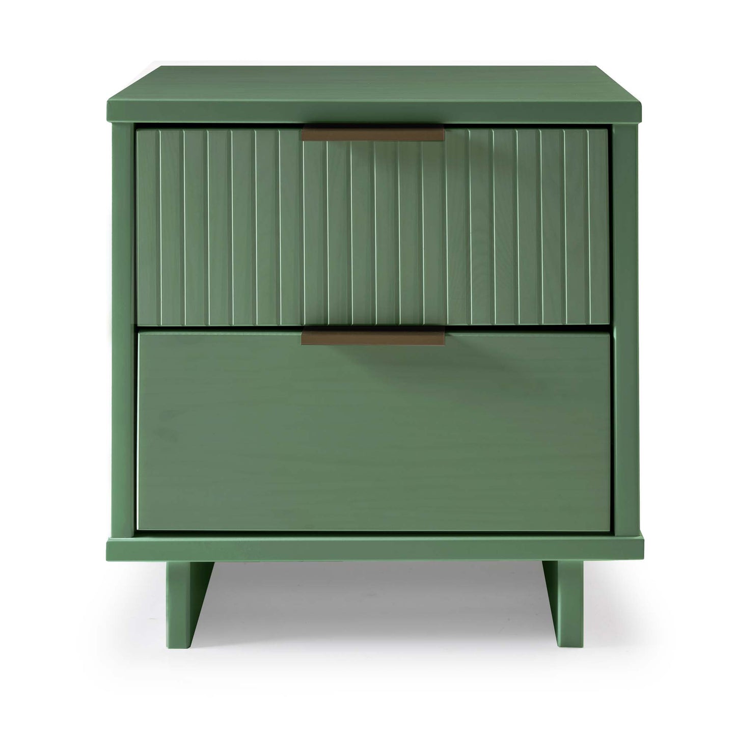 Granville Modern Nightstand 2.0 with 2 Full Extension Drawers in Sage Green
