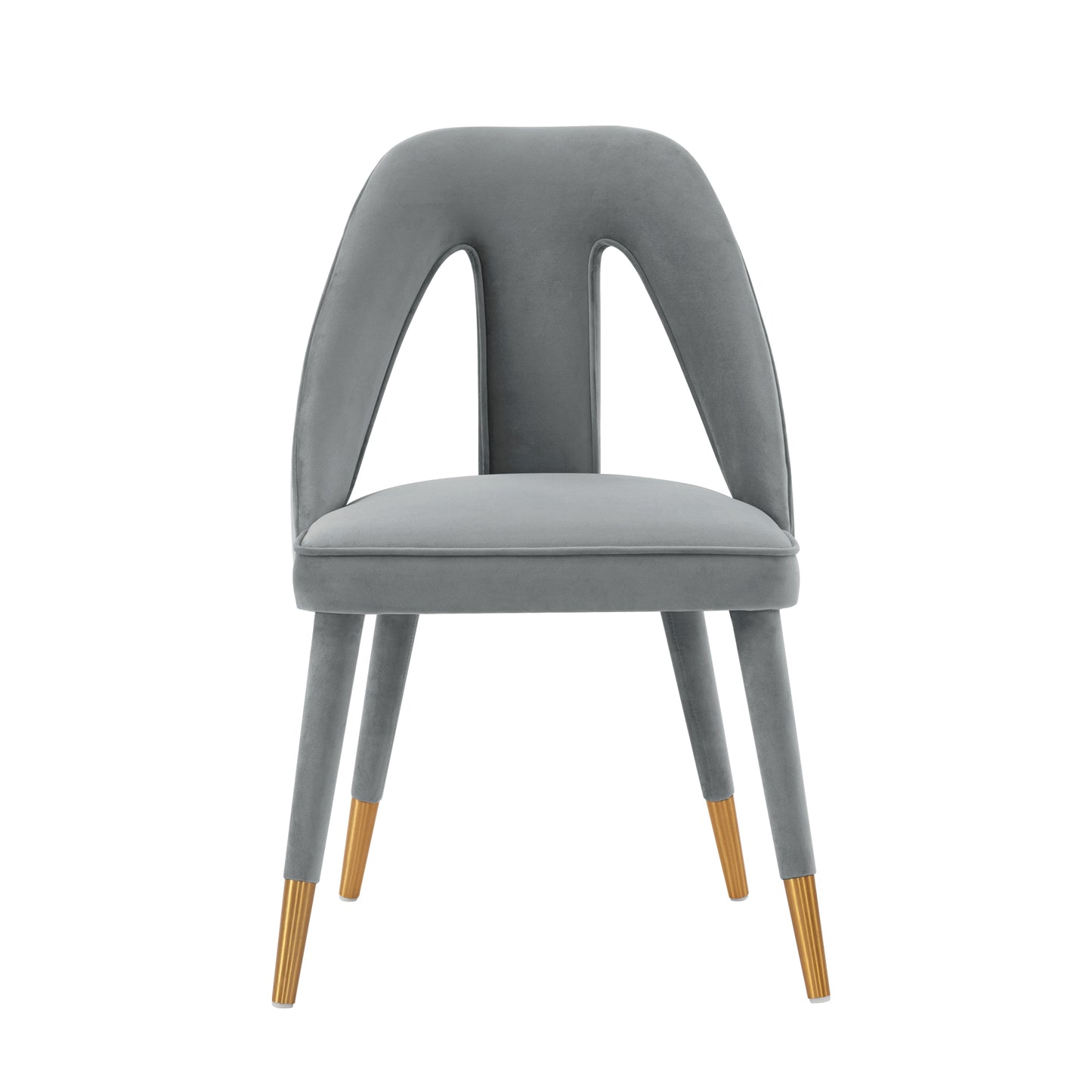 Modern Neda Velvet Dining Chair in Grey