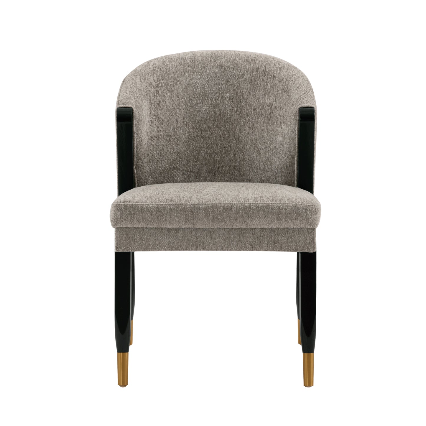 Modern Ola Chenille Dining Chair in Stone