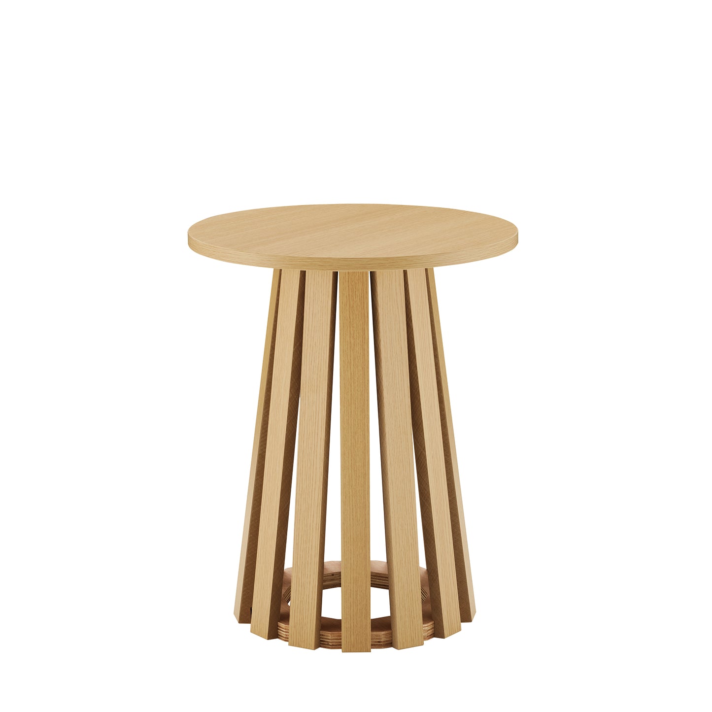 Modern Layla End Table in Natural Oak