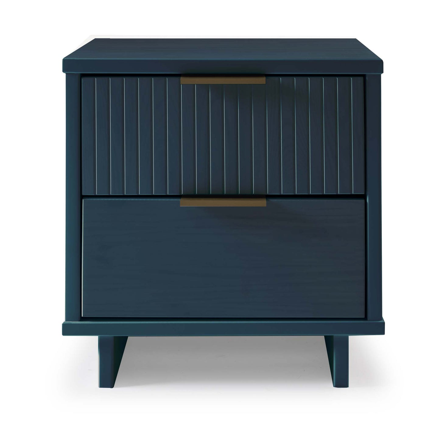 Granville Modern Nightstand 2.0 with 2 Full Extension Drawers in Midnight Blue