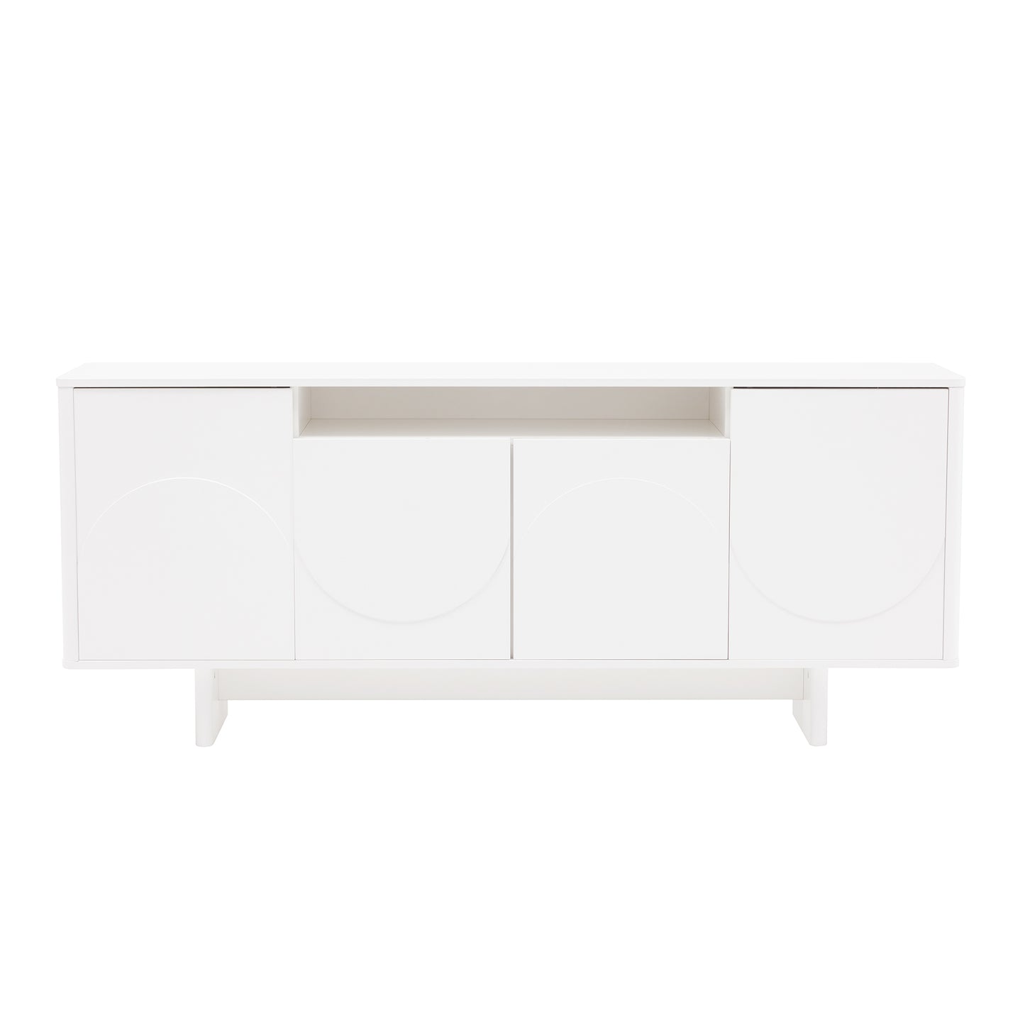 Modern Ella 70.86" Sideboard with Adjustable Shelves in White