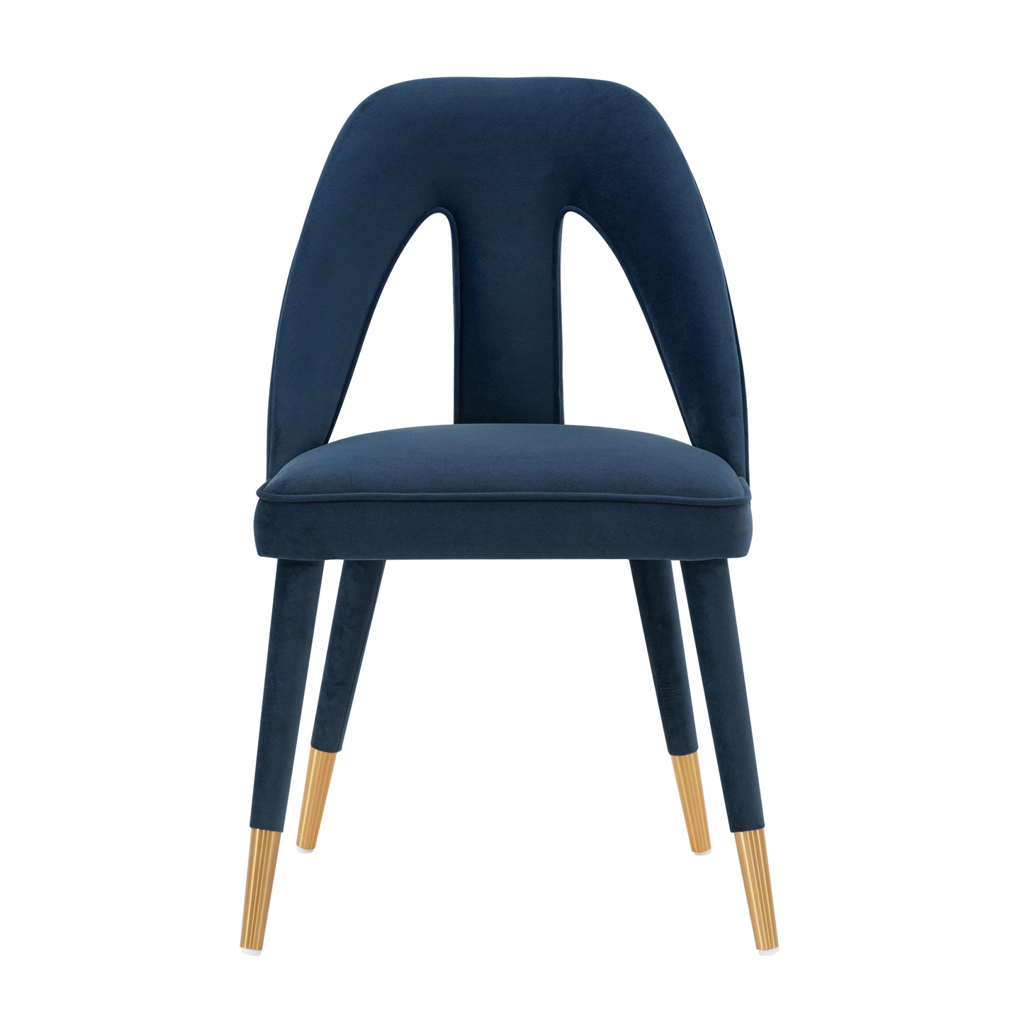 Modern Neda Velvet Dining Chair in Midnight Blue