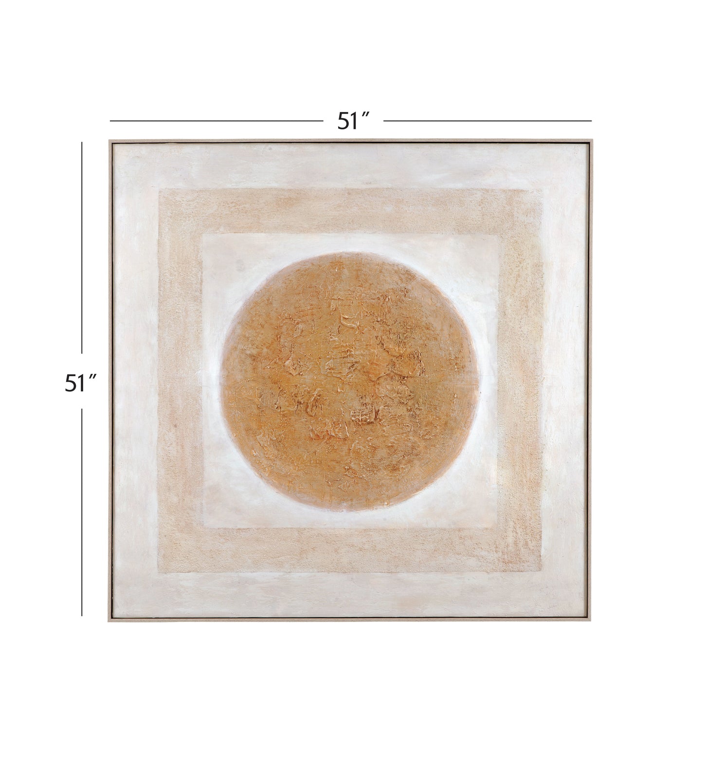 Central Canvas Art - Beige